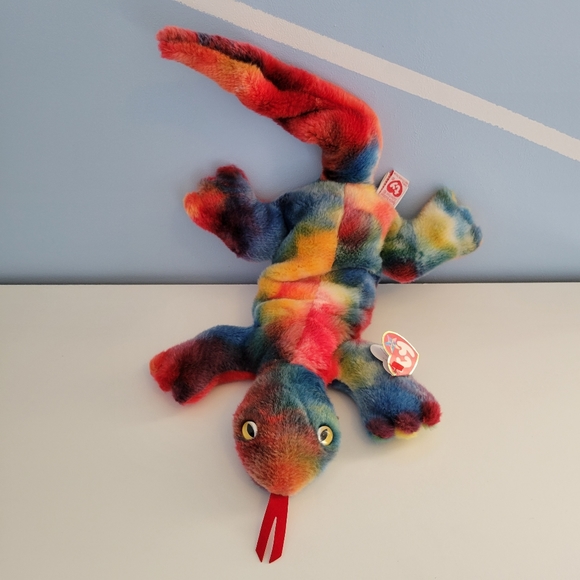 Lizzy the Beanie Baby Lizard 1999 TY Beanie Buddies Collection - Picture 10 of 11